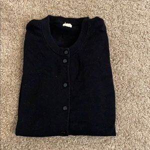 Like new, J.Crew cotton cardigan, Sz S, black